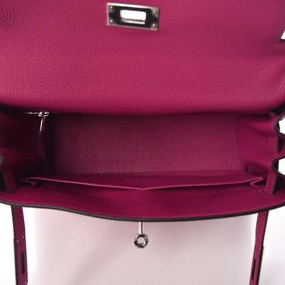 Hermes Togo Kelly Retourne 28 Rose Pourpre 6 of 9