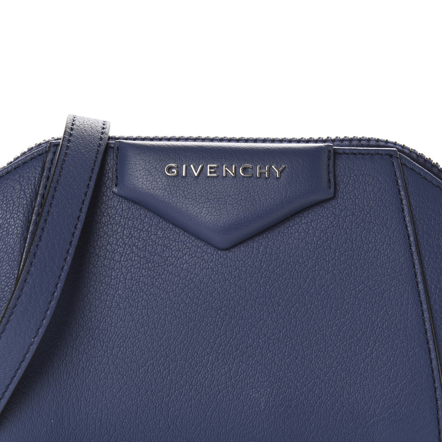 Givenchy Sugar Goatskin Nano Antigona Midnight Blue 9 of 9