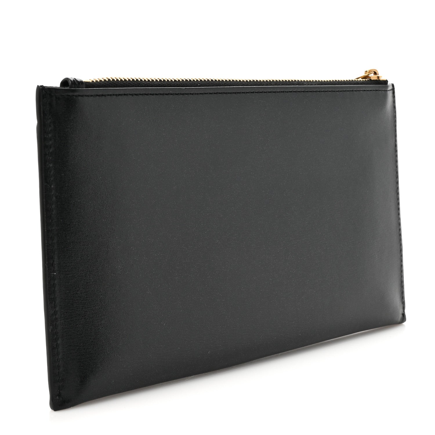 Saint Laurent Smooth Calfskin Monogram Bill Pouch Black 3 of 8