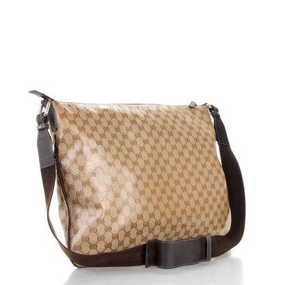 Gucci Crystal Monogram Messenger Bag Brown 3 of 7
