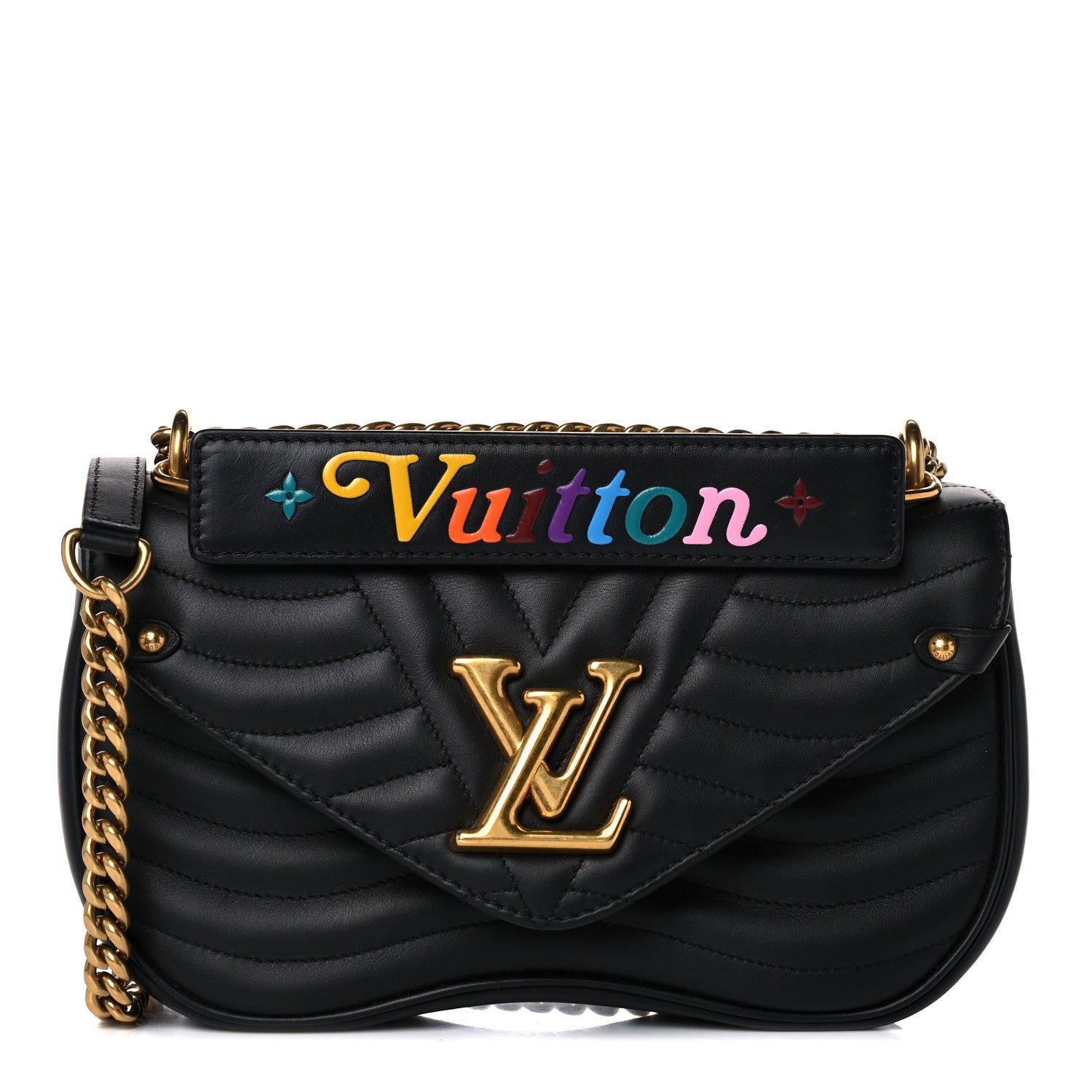 Louis Vuitton Calfskin New Wave Chain PM Black 1 of 13
