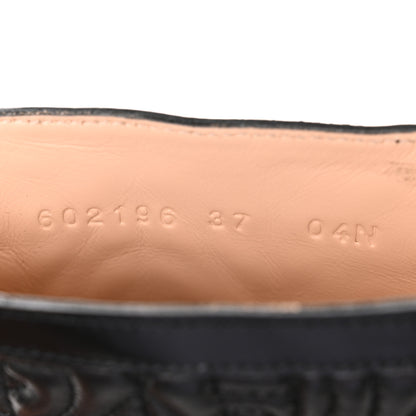 Gucci Calfskin Nappa Rhombus Quilted Trip Ankle Boots 37 Black 9 of 12