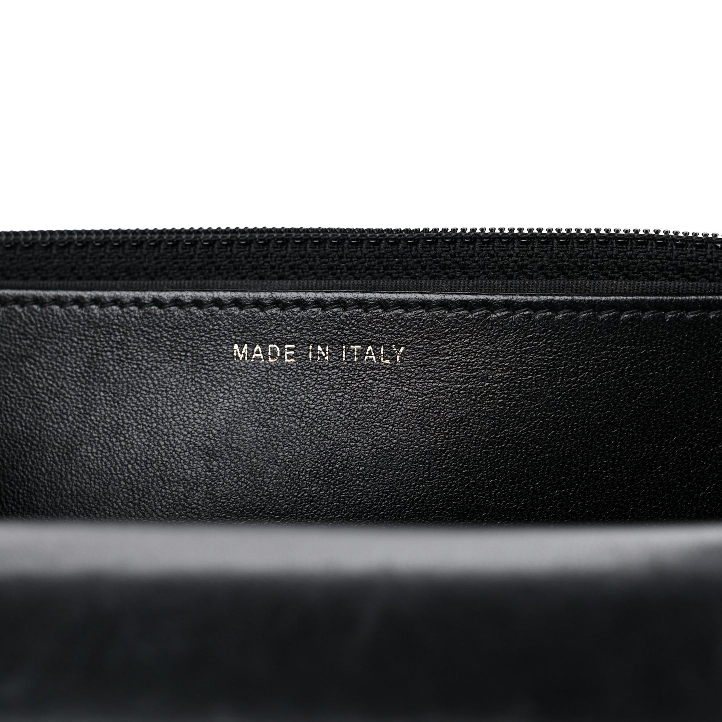 Lambskin Quilted Trendy CC Wallet On Chain WOC Black