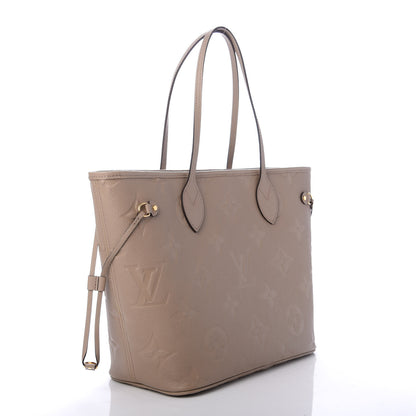 Louis Vuitton Empreinte Monogram Giant Neverfull MM Tourterelle 3 of 10