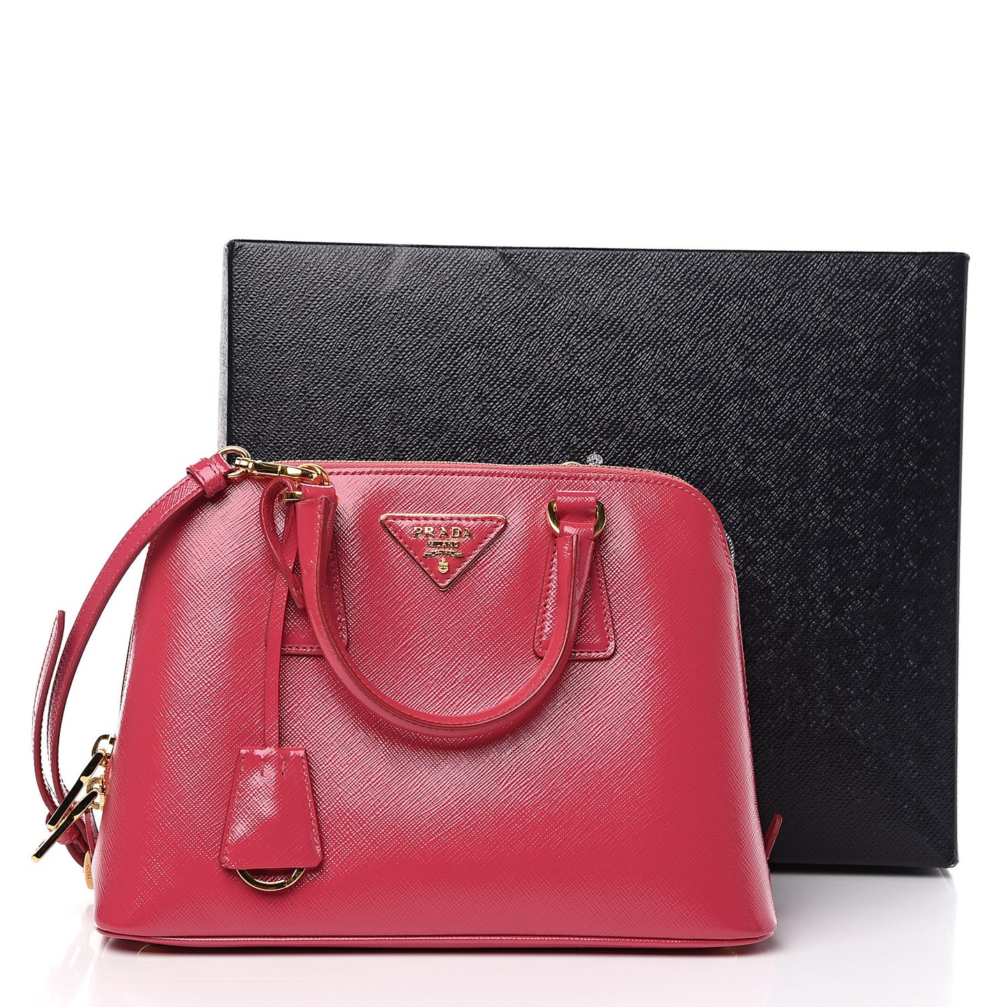 Saffiano Vernice Mini Promenade Tote Peonia