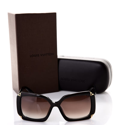 Louis Vuitton Hortensia Cat Eye Sunglasses Z0366W Brown Glitter 8 of 8