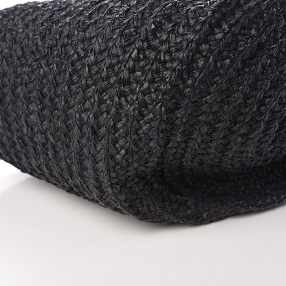 Saint Laurent Raffia Medium Panier Bag Black 8 of 14