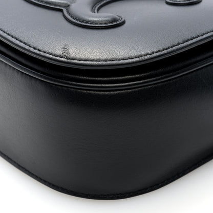 Celine Smooth Calfskin Cuir Triomphe Folco Crossbody Bag Black 9 of 9