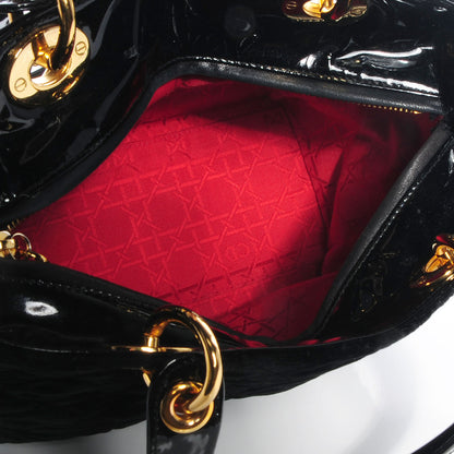 Christian Dior Velvet Cannage Medium Lady Dior Black 5 of 11