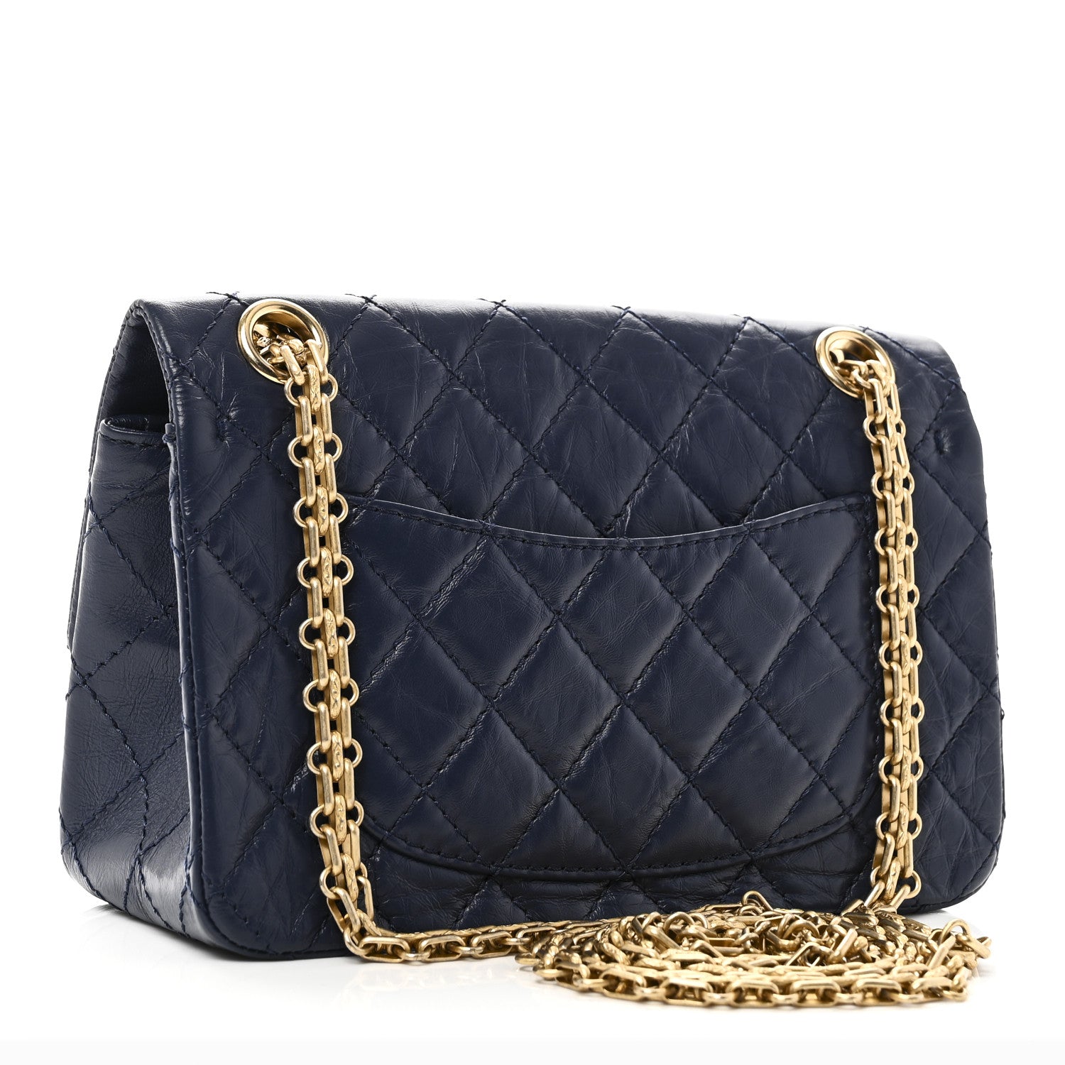 Chanel Aged Calfskin Quilted 2.55 Reissue Mini Flap Navy 3 of 10