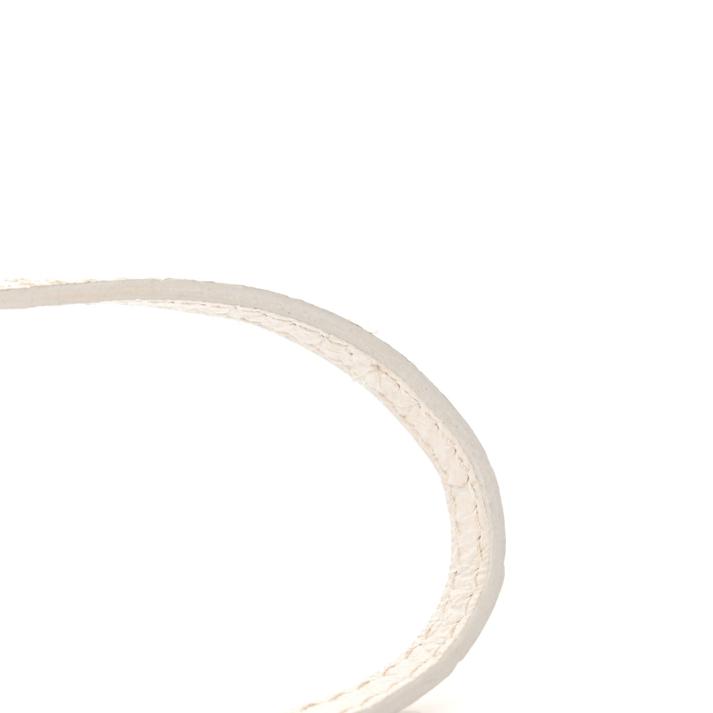 Extra Supple Calfskin Crocodile Embossed Le Cagole Mini Purse With Chain White