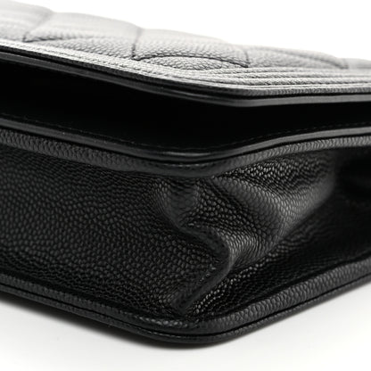 Chanel Caviar Quilted Boy Wallet On Chain WOC Black 11 of 11