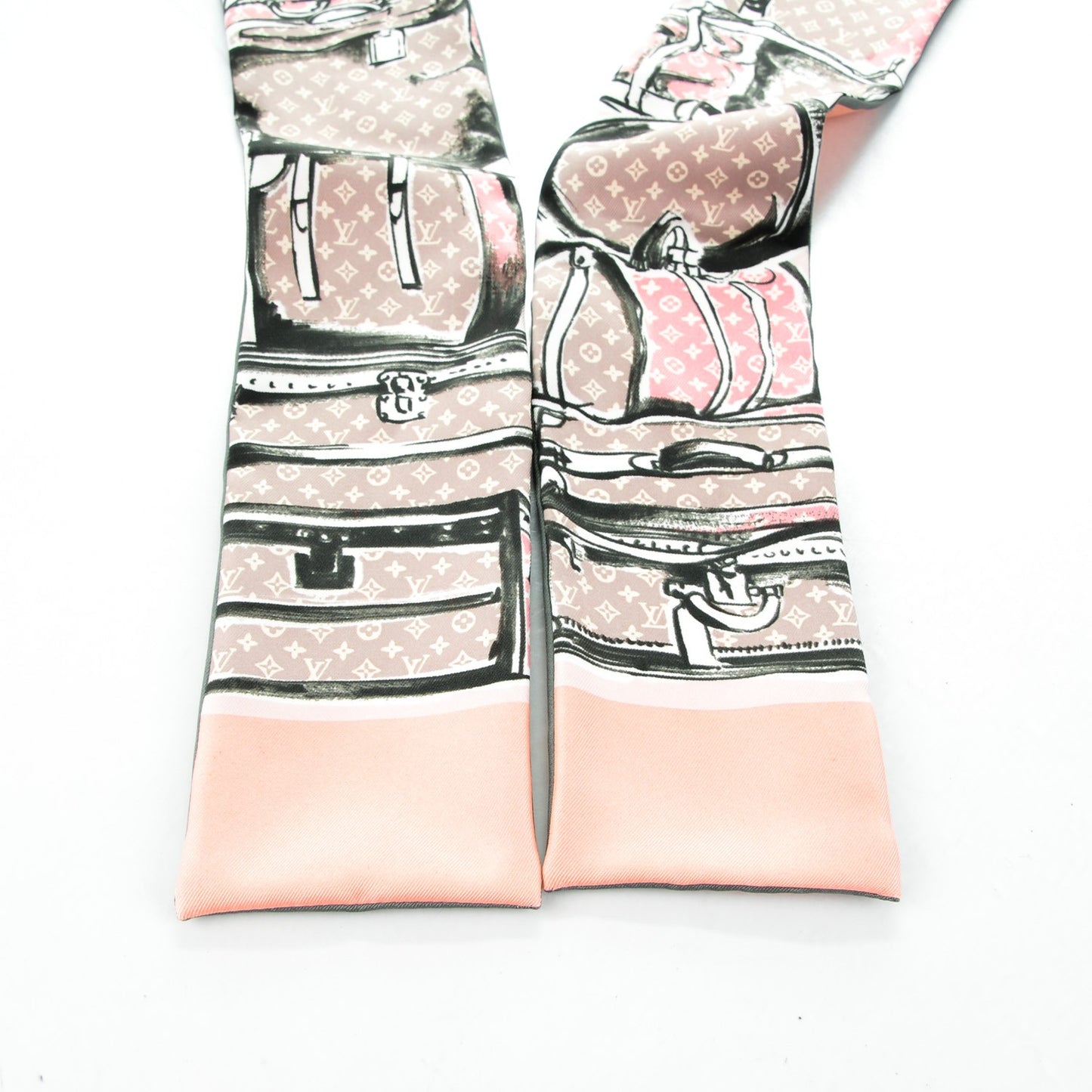 Silk Monogram Trunks Bandeau Rose Poudre