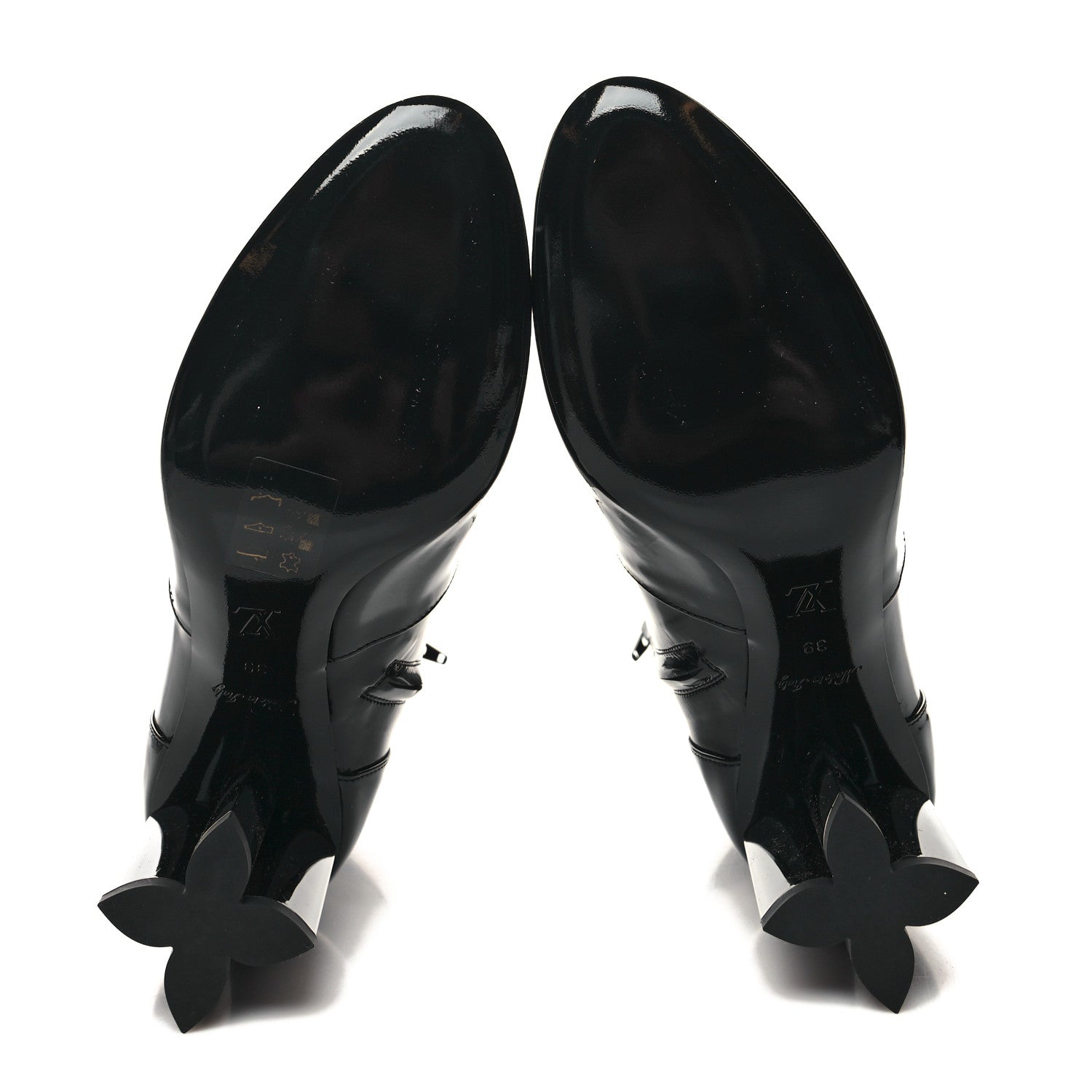 Louis Vuitton Patent Silhouette Ankle Boots 39 Black 5 of 7