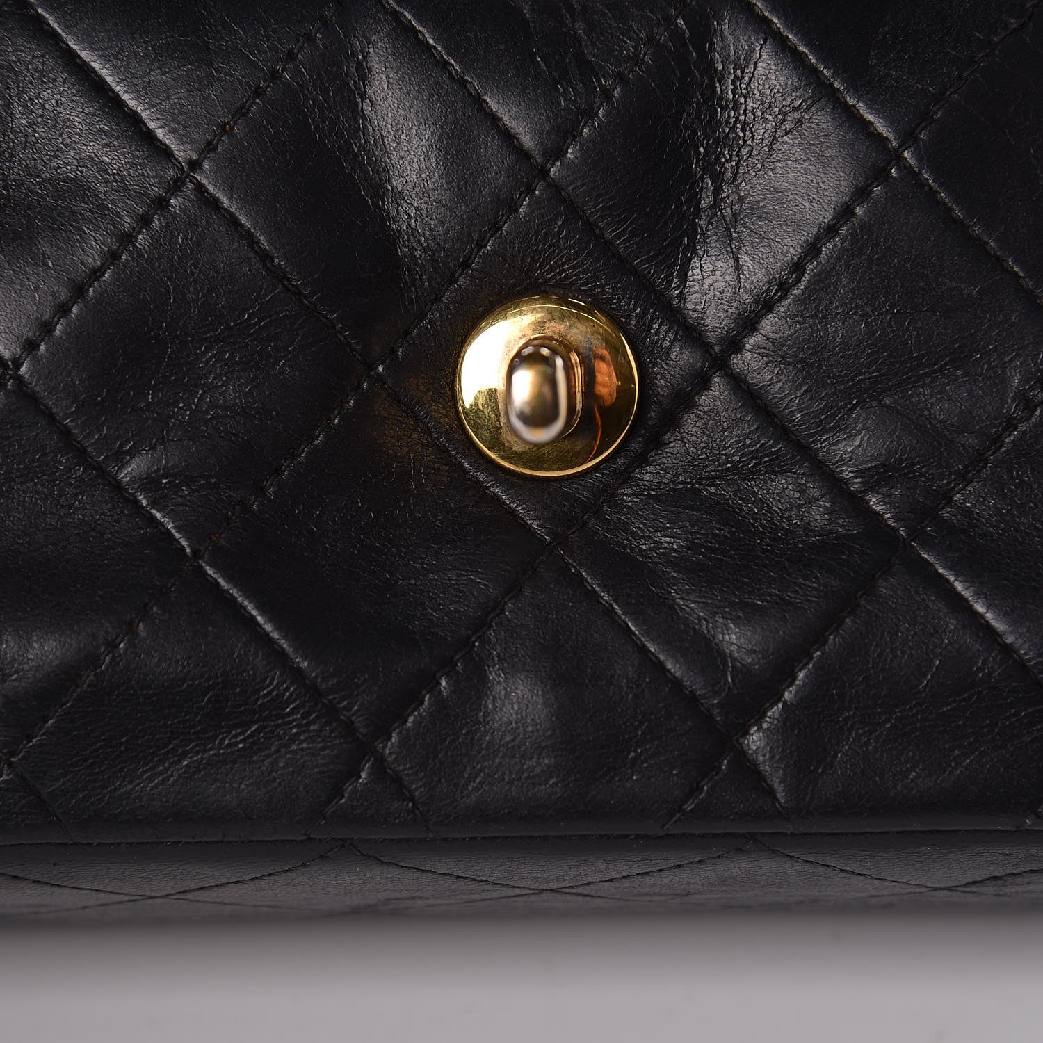 Chanel Lambskin Quilted Medium Double Flap Black 16 of 18