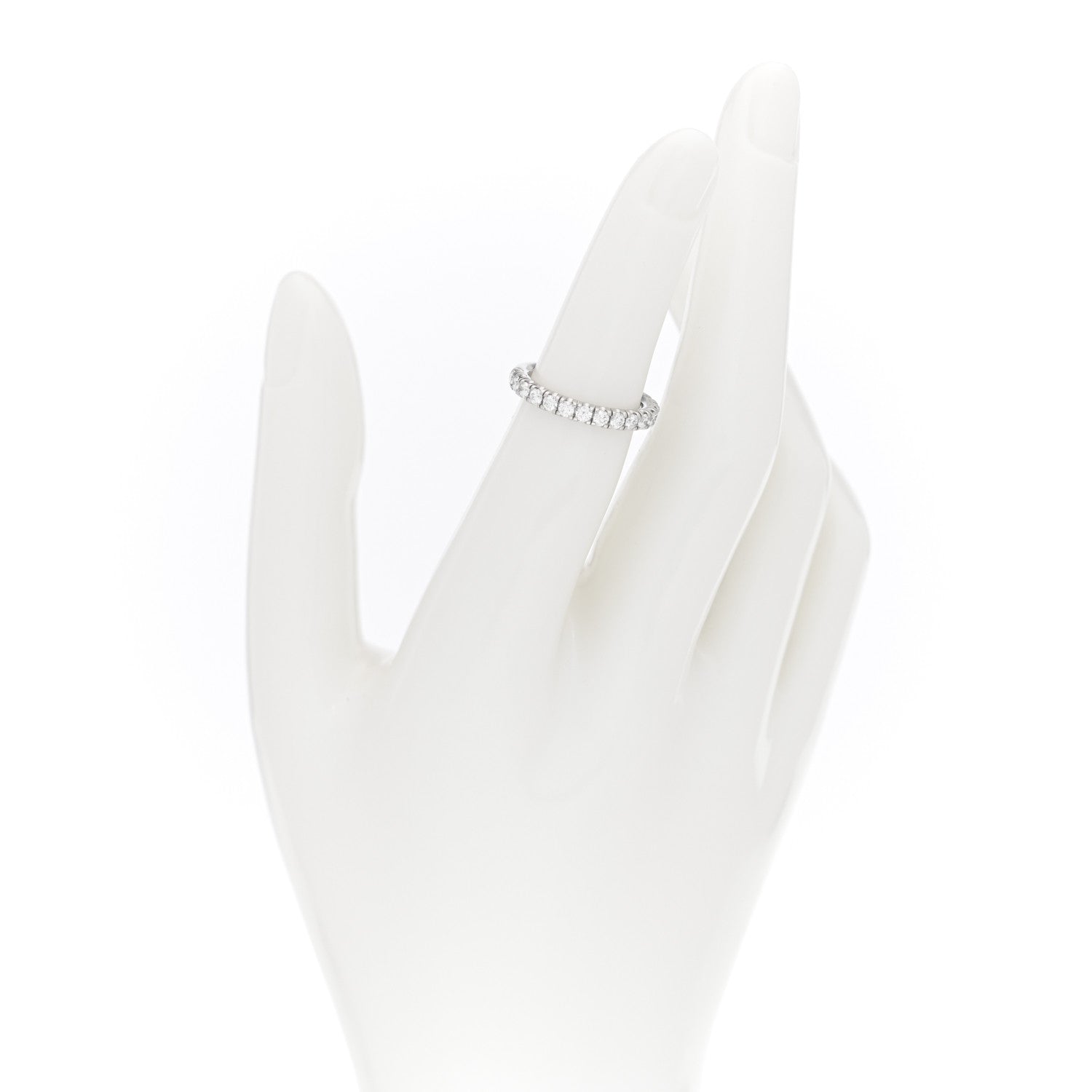 Cartier Platinum Diamond 2.6mm Etincelle de Cartier Wedding Band Ring 47 4 2 of 5