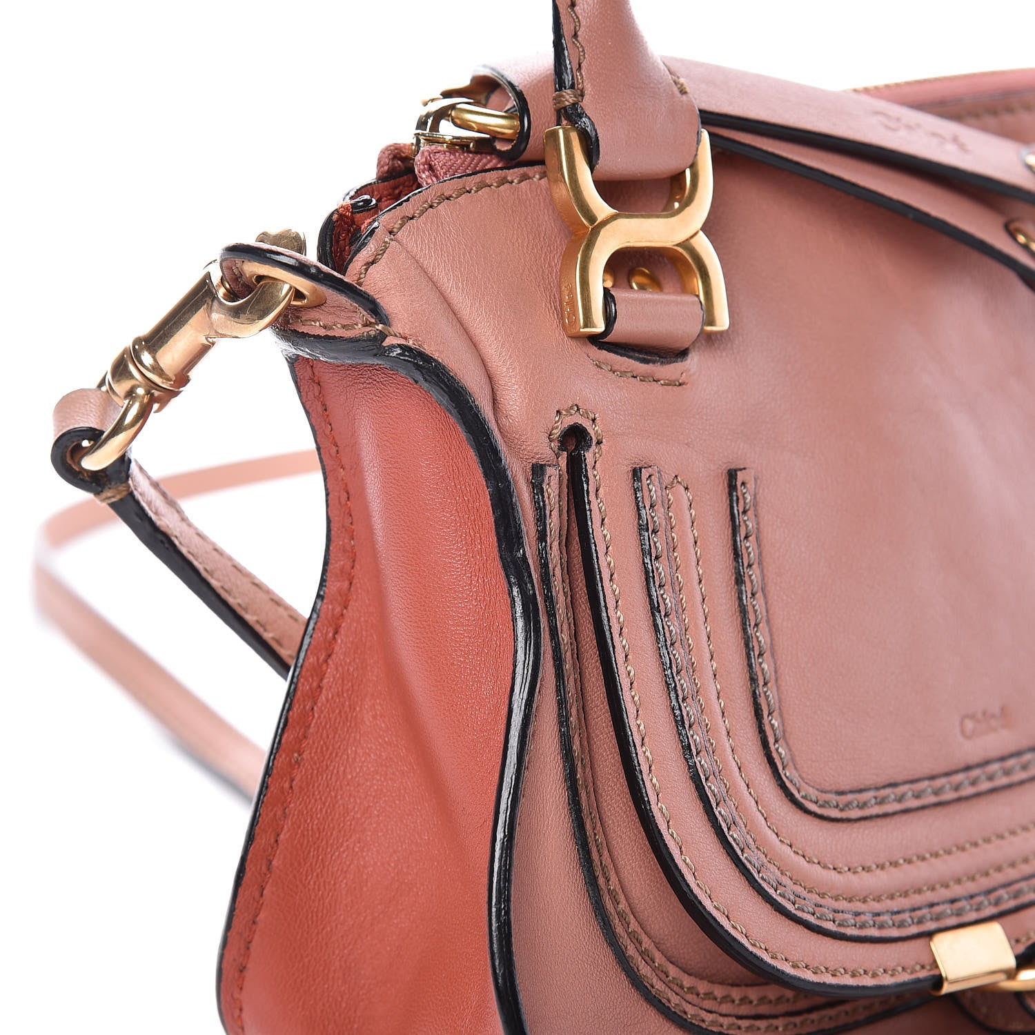 Chloe Calfskin Mini Marcie Satchel Waterlily 10 of 13