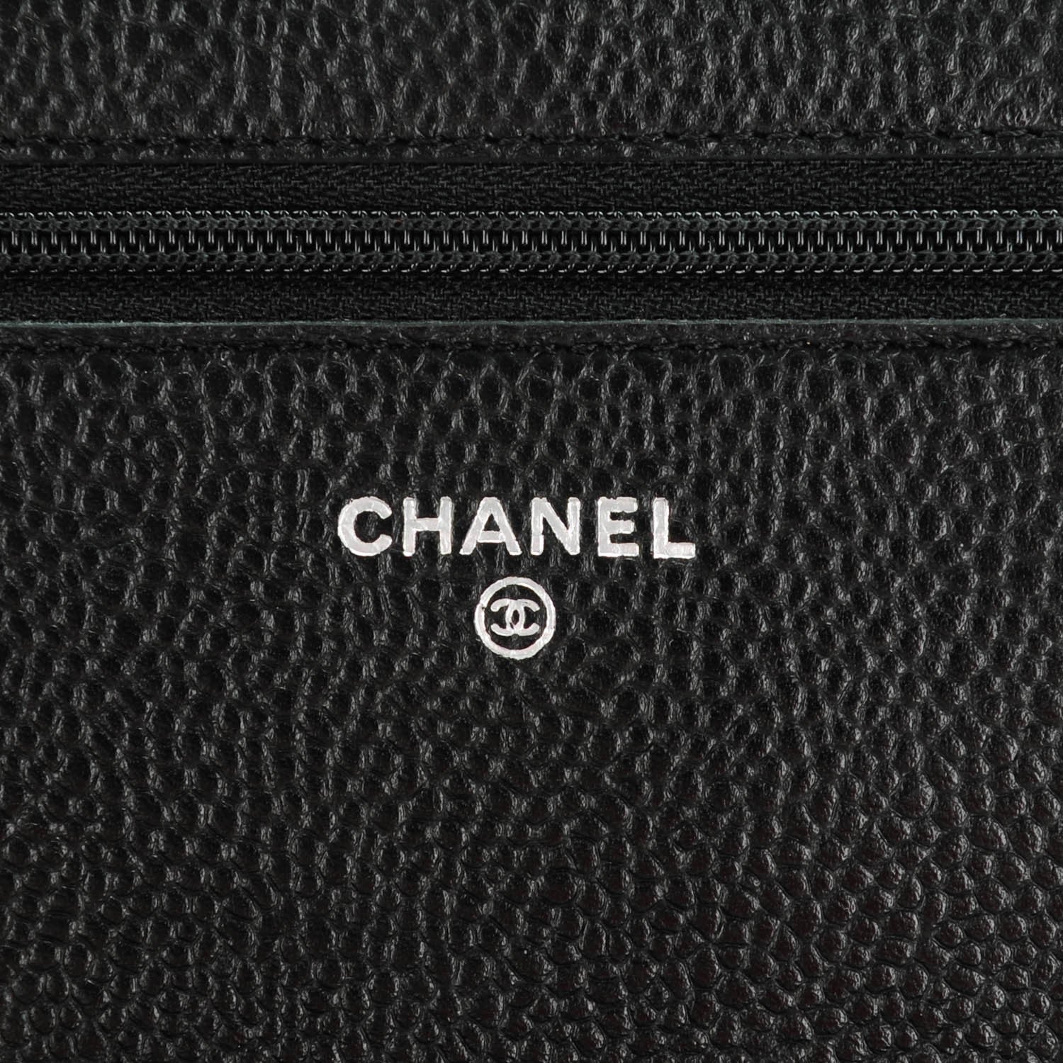 Chanel Caviar Quilted Wallet On Chain WOC Black 6 of 7