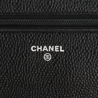 Chanel Caviar Quilted Wallet On Chain WOC Black 6 of 7