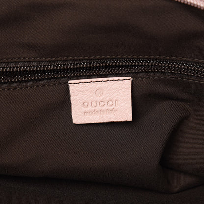 Gucci Monogram Large Web Handle Tote Pink Blue 6 of 10