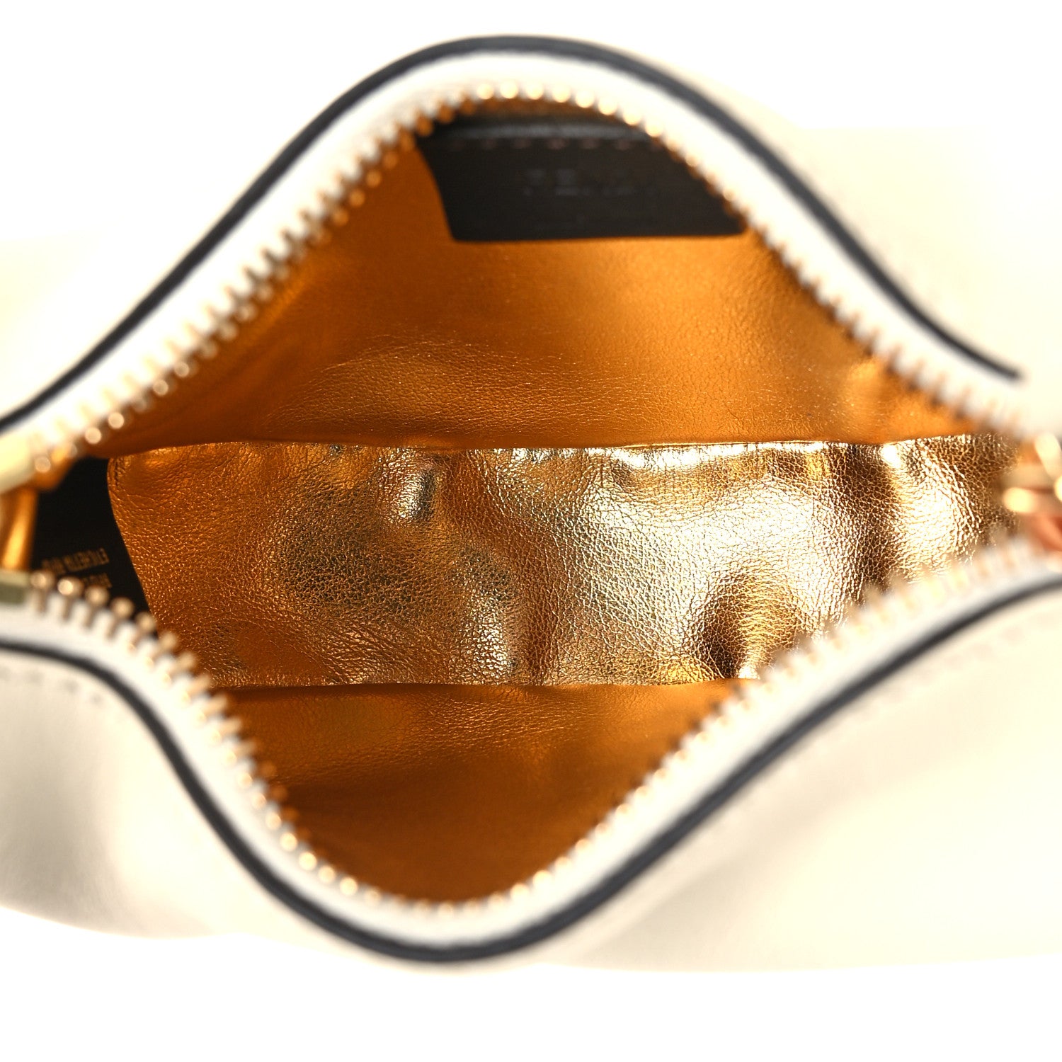 Fendi Vitello Grace Matte Nano Fendigraphy Hobo Charm White Ice 5 of 11