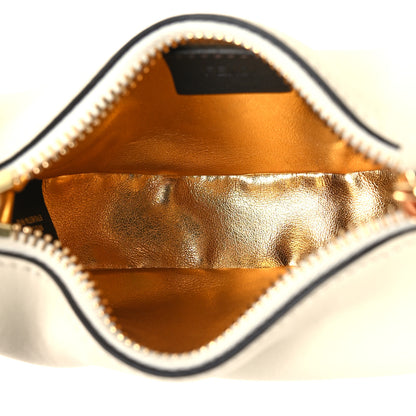 Fendi Vitello Grace Matte Nano Fendigraphy Hobo Charm White Ice 5 of 11