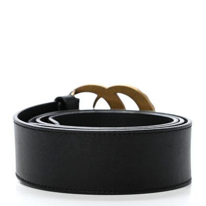 Gucci Moon Calfskin Pearl Double G 40mm Belt 90 36 Black Cream 2 of 4