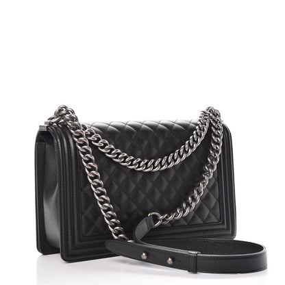 Chanel Caviar Quilted New Medium Boy Flap Black 3 of 10