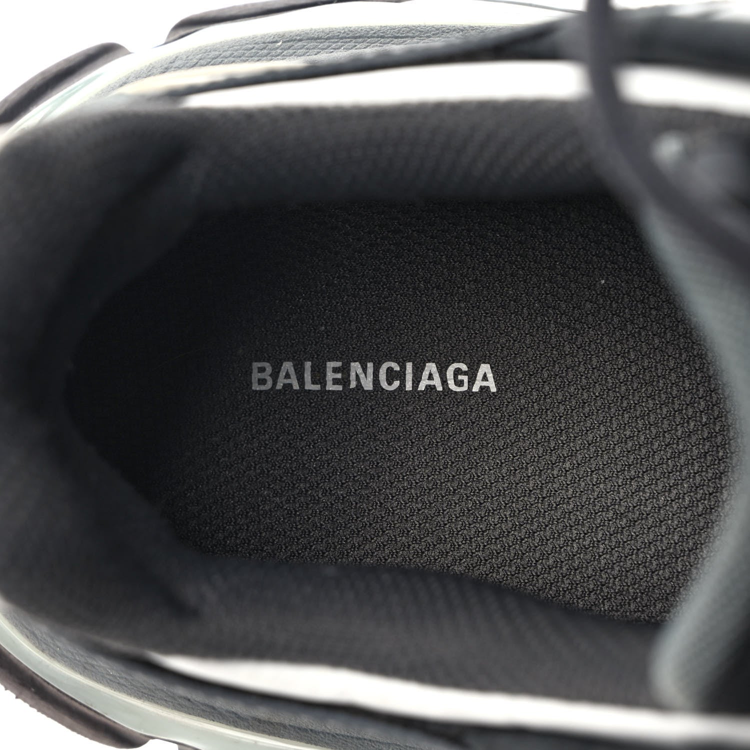 Balenciaga Rubber Mesh Bi-Color Womens Track.2 Open Sneakers 41 Grey Black 8 of 9