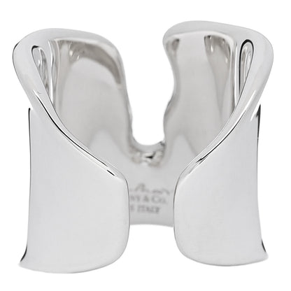 Tiffany Sterling Silver Elsa Peretti Split Ring 57 8 3 of 5