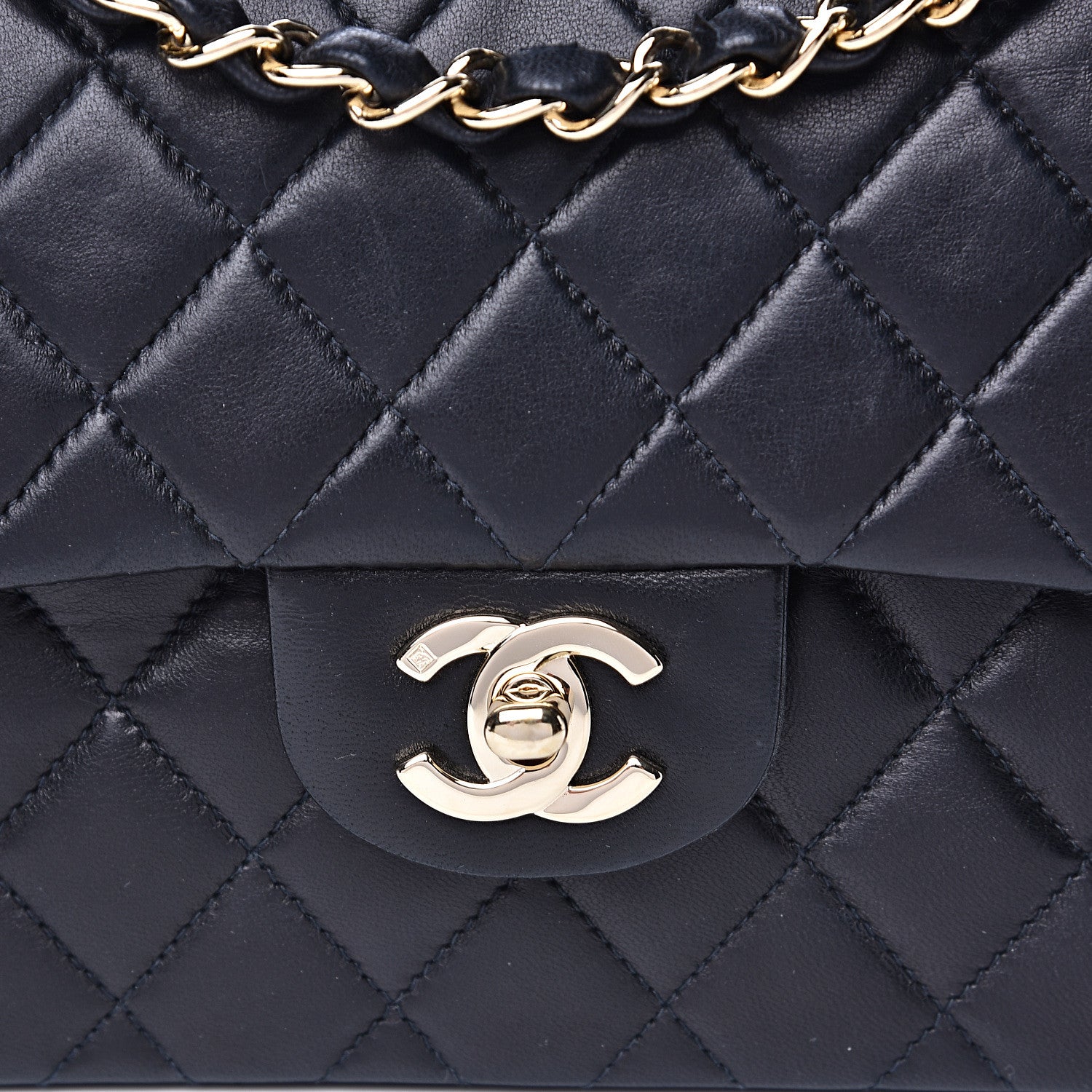 Chanel Lambskin Quilted Small Double Flap Black 6 of 16