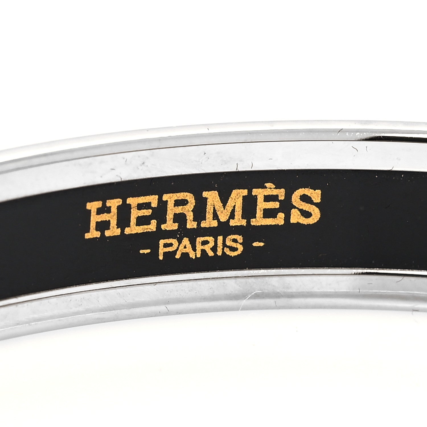 Hermes Enamel Narrow Printed Bracelet 65 4 of 5
