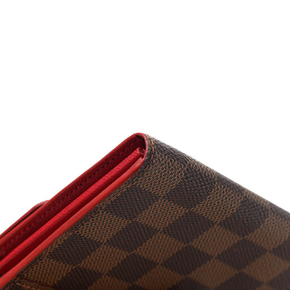 Louis Vuitton Damier Ebene Studded Sarah Wallet NM Cherry 9 of 10