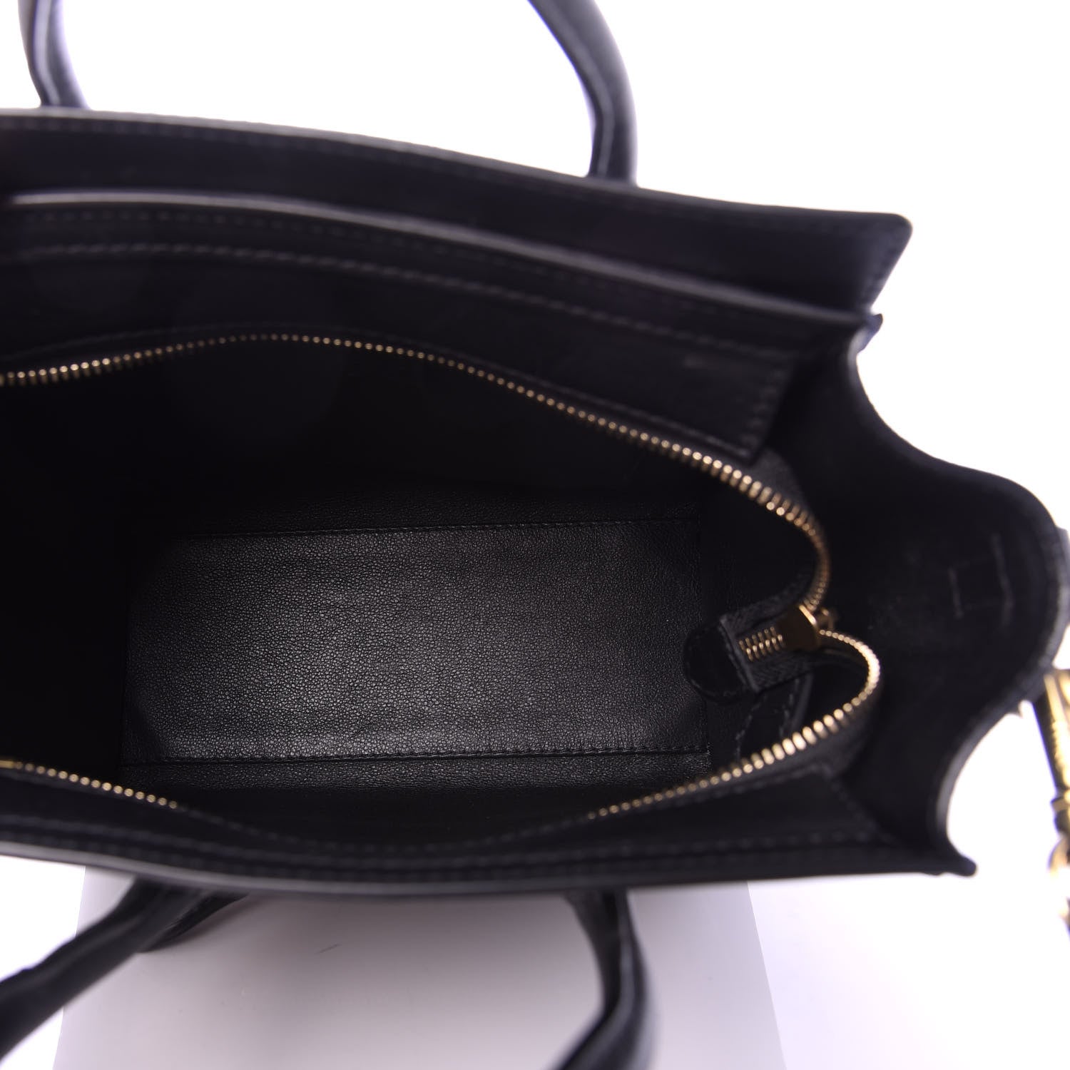 Celine Calfskin Suede Nano Tri-Color Luggage Sand 5 of 9