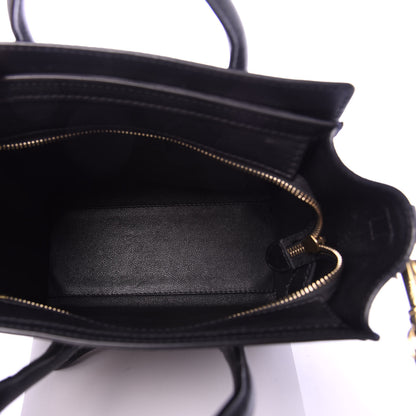 Celine Calfskin Suede Nano Tri-Color Luggage Sand 5 of 9