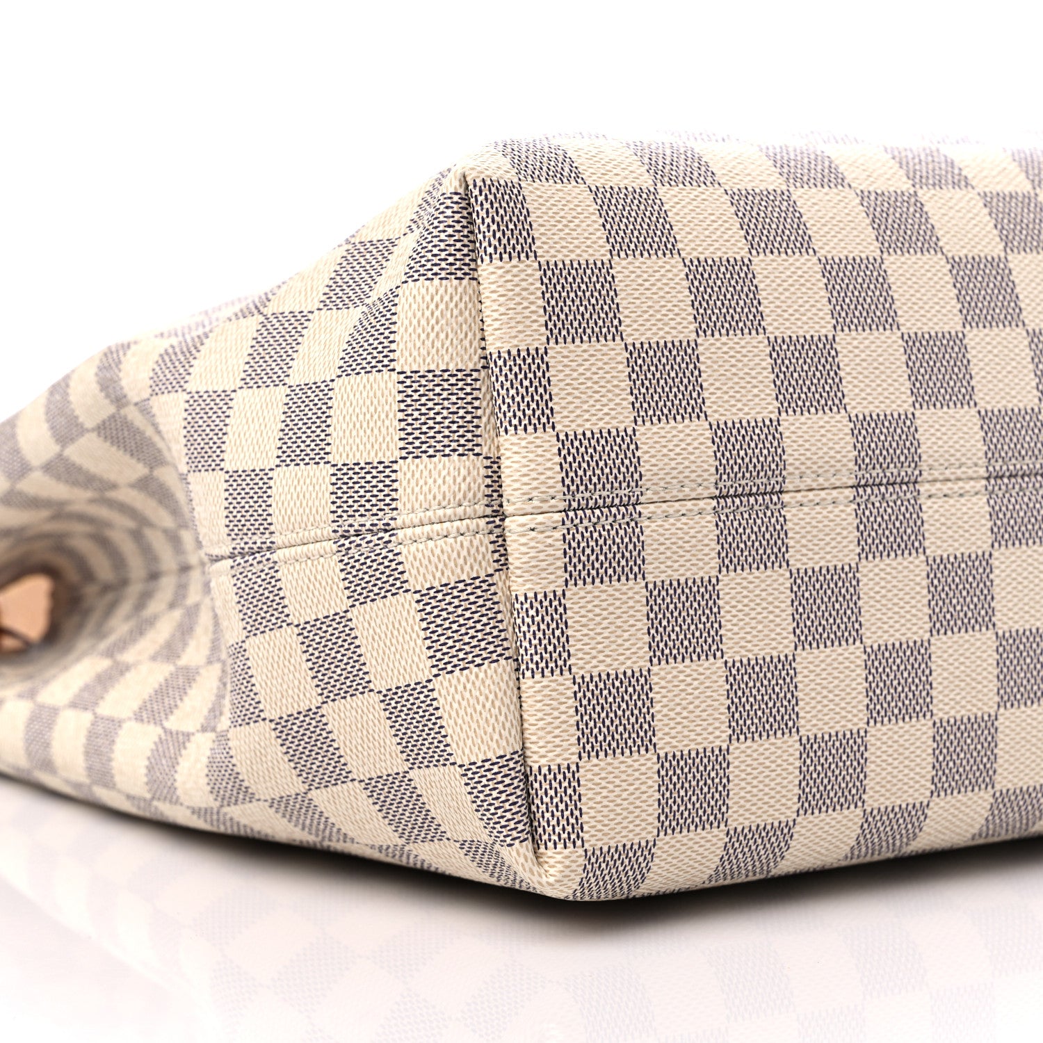 Louis Vuitton Damier Azur Graceful MM Rose Ballerine 7 of 8