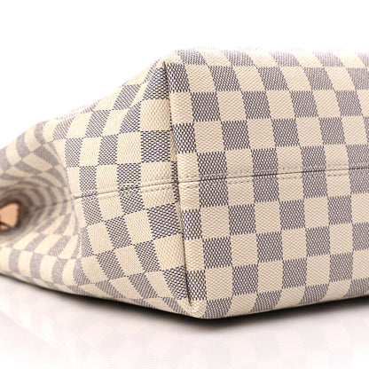 Louis Vuitton Damier Azur Graceful MM Rose Ballerine 7 of 8
