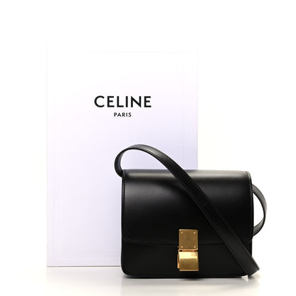 Celine Box Calfskin Small Classic Box Flap Bag Black 10 of 10