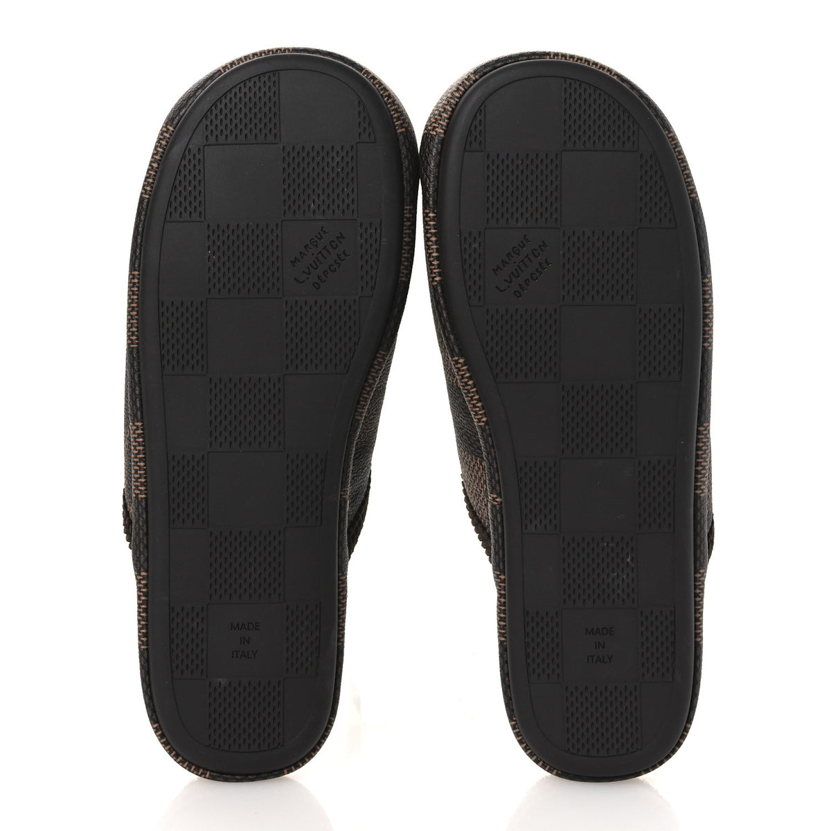 Damier Ebene Palace Slippers 8 Mocha