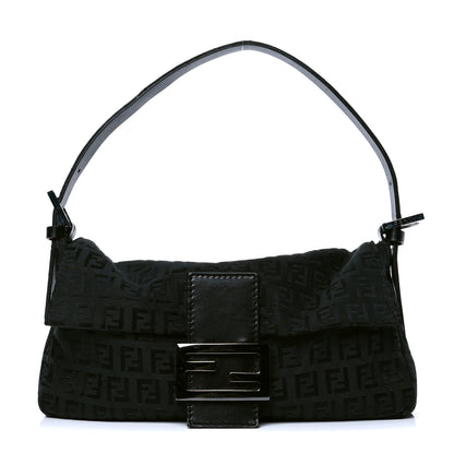 Fendi Zucchino Baguette Black 1 of 6