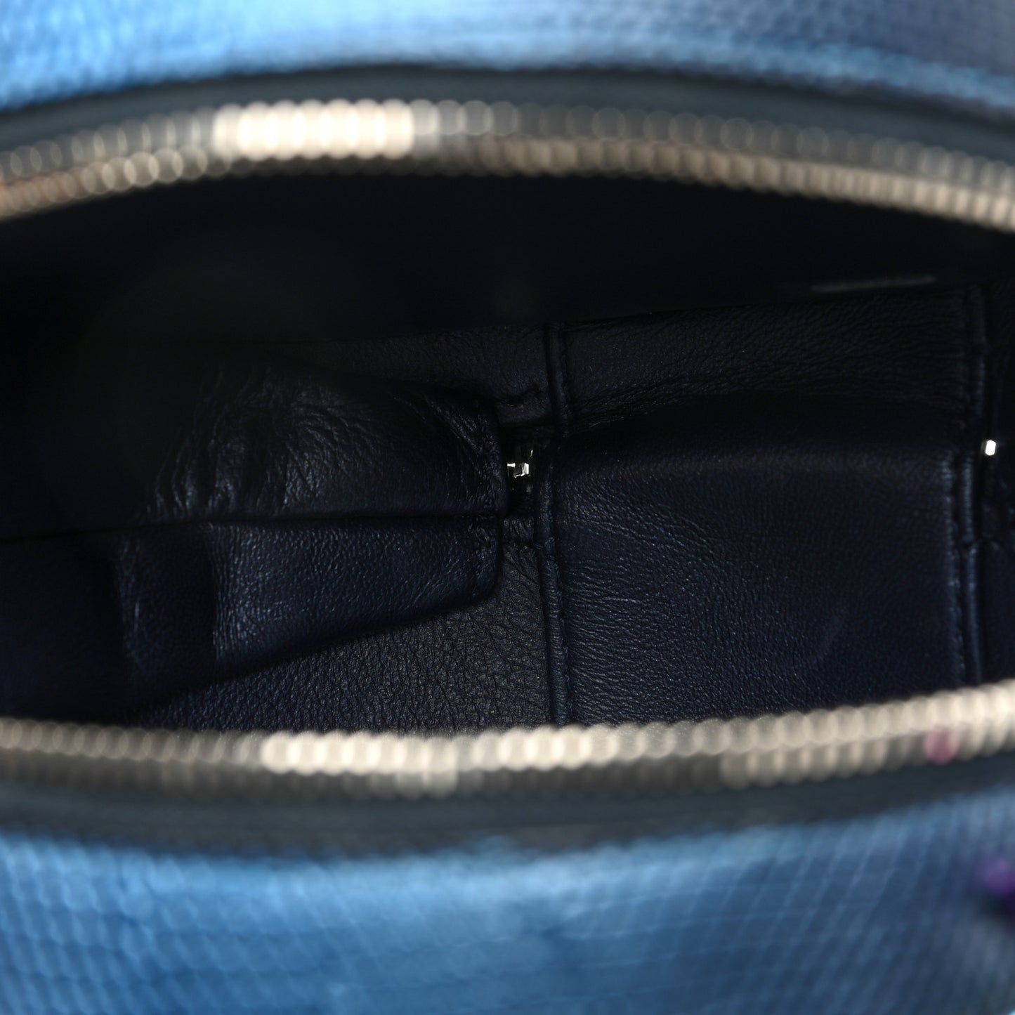 Lizard Round As Earth Evening Bag Navy