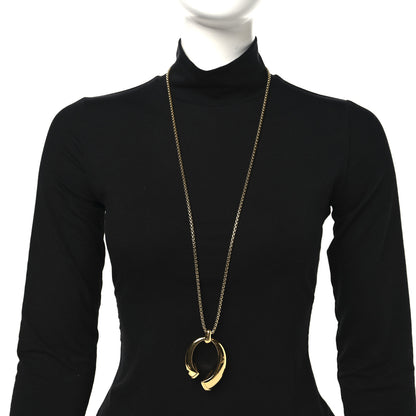 Louis Vuitton Metal Nanogram Sweet Dreams Horseshoe Necklace Gold 2 of 5