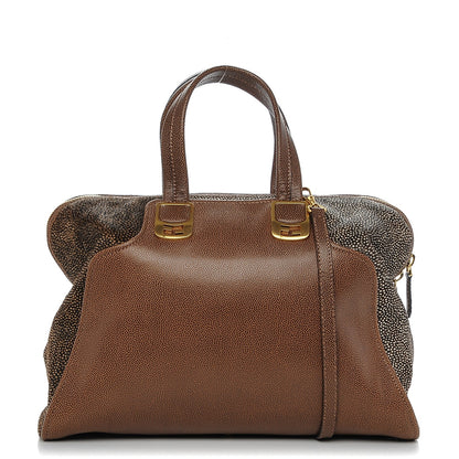 Fendi Calfskin Calf Hair Large Chameleon Tote Brown 1 of 8