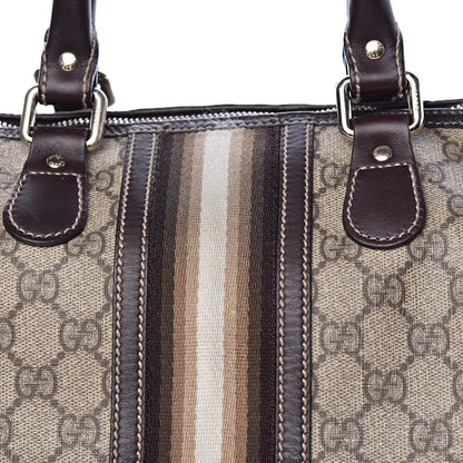 Gucci GG Plus Monogram Web Medium Joy Boston Dark Brown 14 of 14