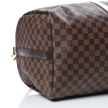 Louis Vuitton Damier Ebene Keepall Bandouliere 55 8 of 10