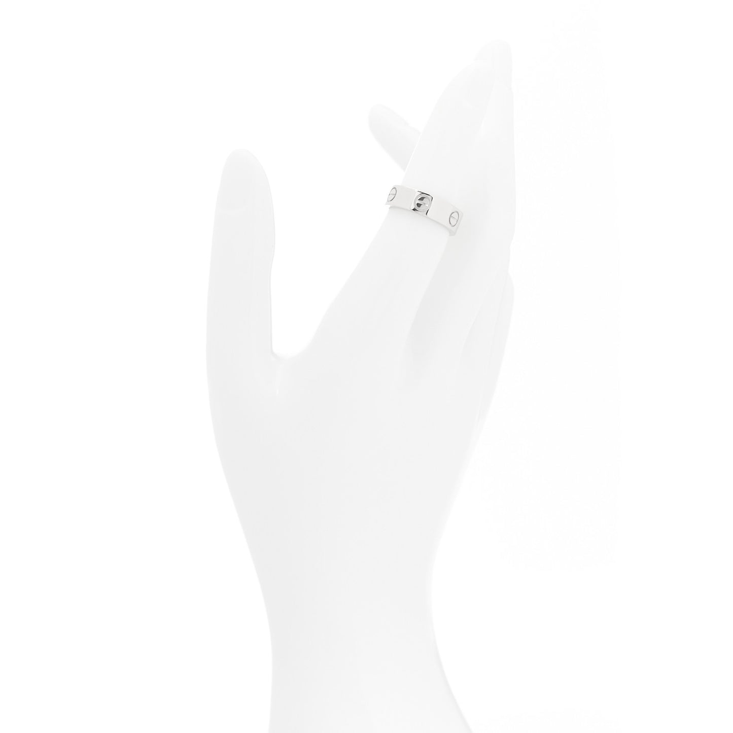 18K White Gold 5.5mm LOVE Ring 50 5.25