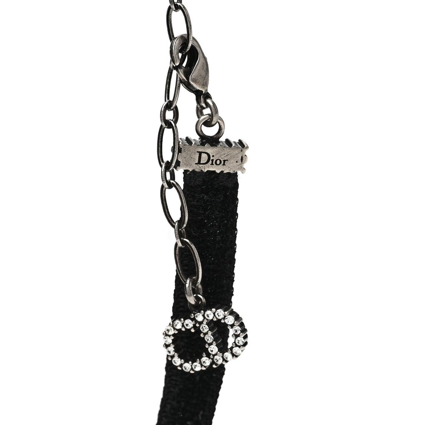 Velvet Crystal J’Adior Choker Necklace Black