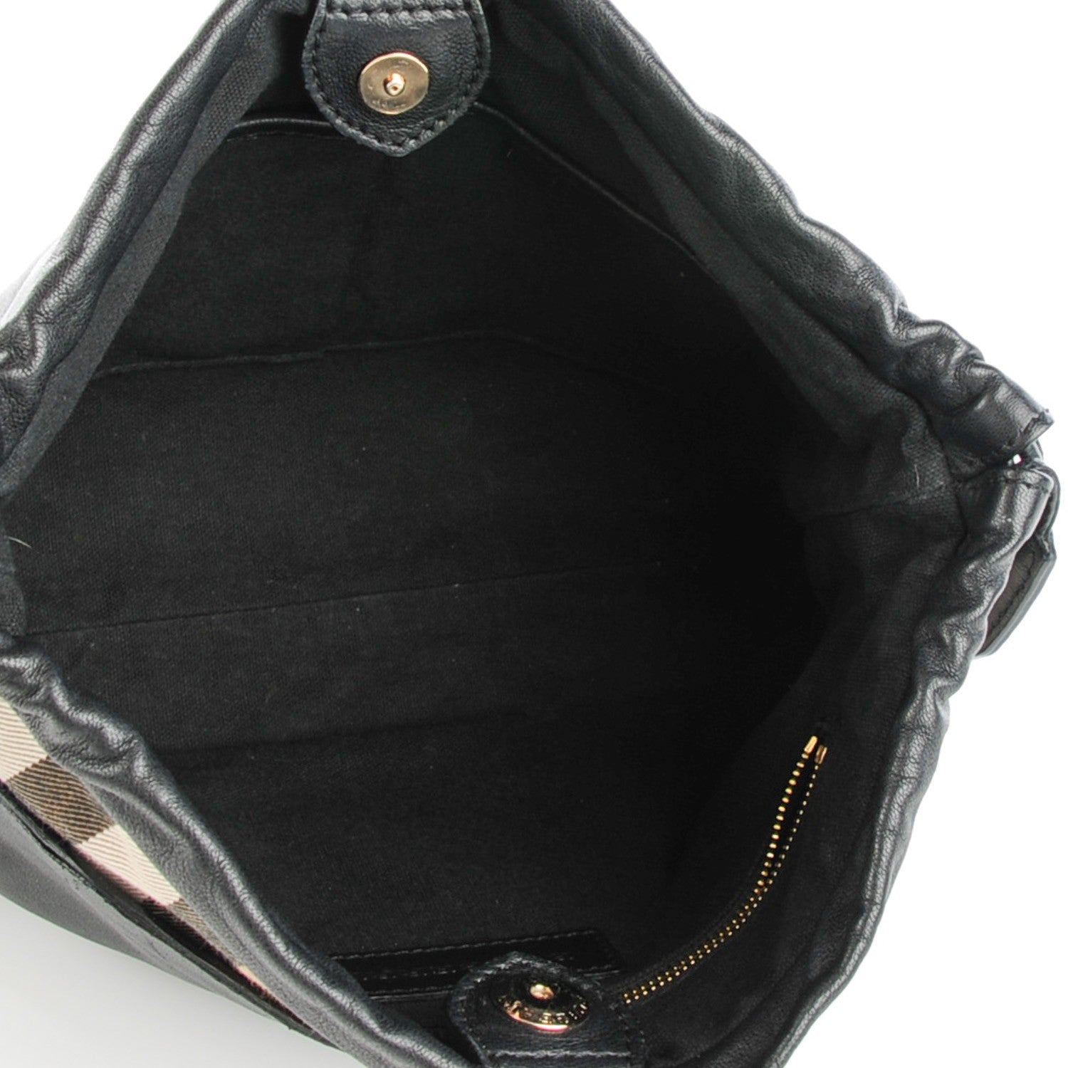 Burberry Calfskin House Check Little Crush Black 5 of 8