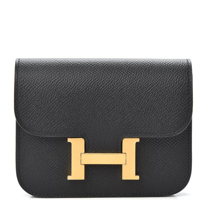 Hermes Epsom Constance Slim Wallet Black 1 of 8