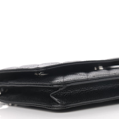 Chanel Caviar Quilted Wallet On Chain WOC Black 10 of 13